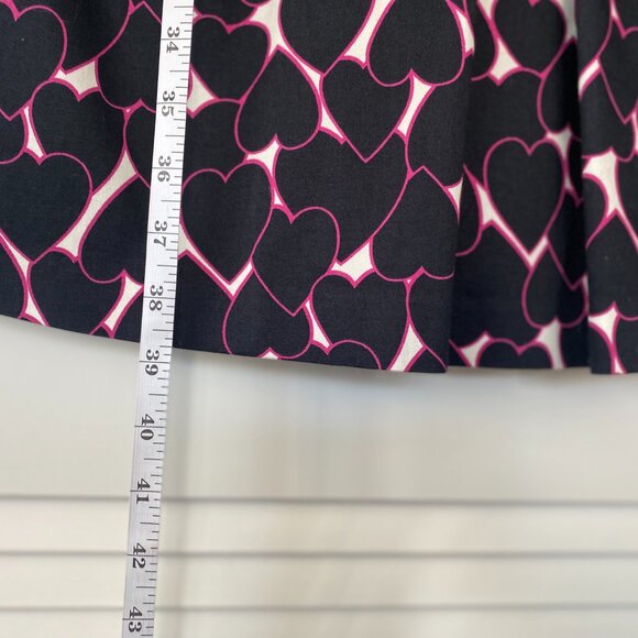 Helene Berman Hearts Mini Shift Dress, Deep Blue & Pink, Bow, Size 4 - Picture 8 of 8